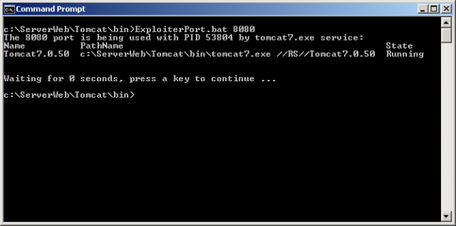 ExploiterPort 8080 Service