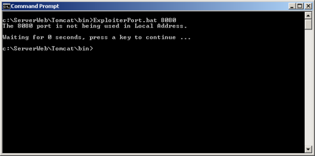 ExploiterPort 8080 Unused
